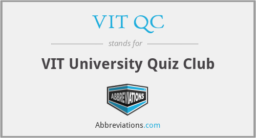 VIT QC - VIT University Quiz Club